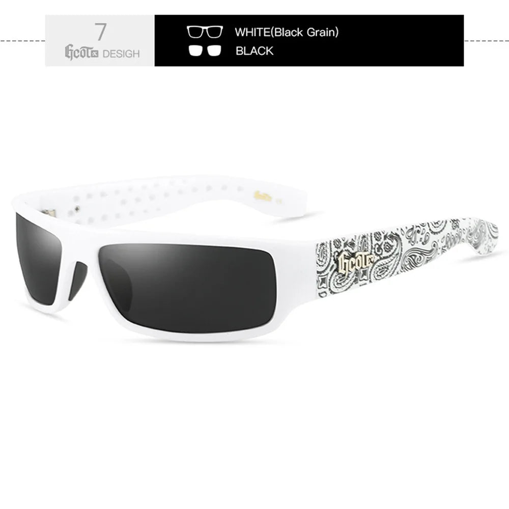 GCOTX Trendy Brand Luxury Polarized Sunglasses Chicano Motorcycle Gang Style Hip-hop Fashion West Coast Men's Sun Glasses G283