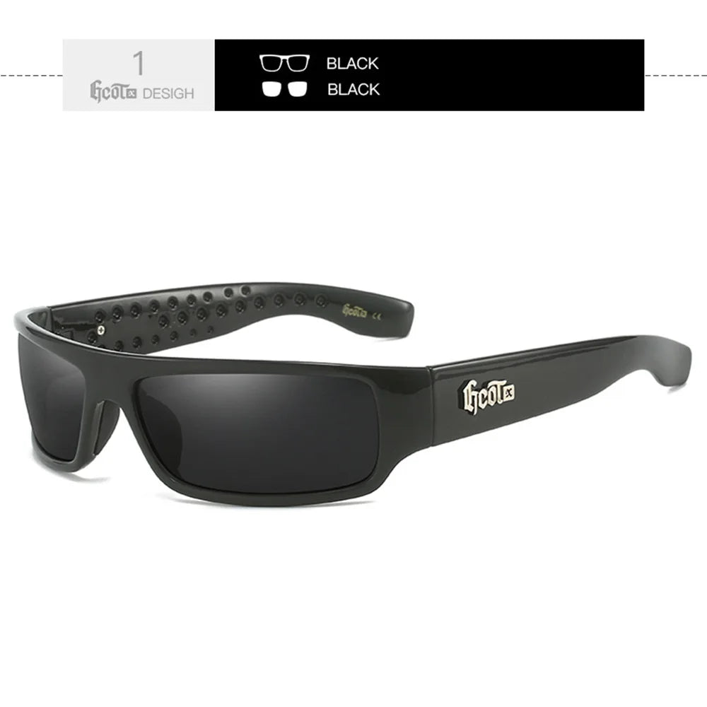 GCOTX Trendy Brand Luxury Polarized Sunglasses Chicano Motorcycle Gang Style Hip-hop Fashion West Coast Men's Sun Glasses G283