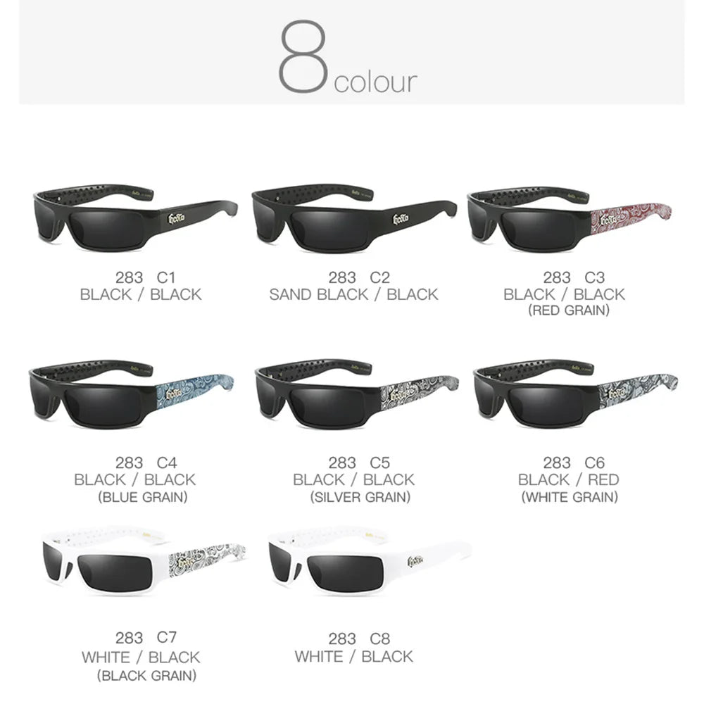 GCOTX Trendy Brand Luxury Polarized Sunglasses Chicano Motorcycle Gang Style Hip-hop Fashion West Coast Men's Sun Glasses G283