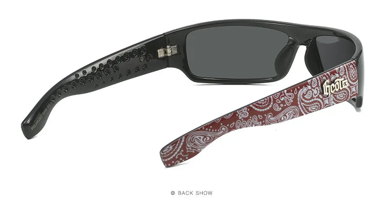 GCOTX Trendy Brand Luxury Polarized Sunglasses Chicano Motorcycle Gang Style Hip-hop Fashion West Coast Men's Sun Glasses G283