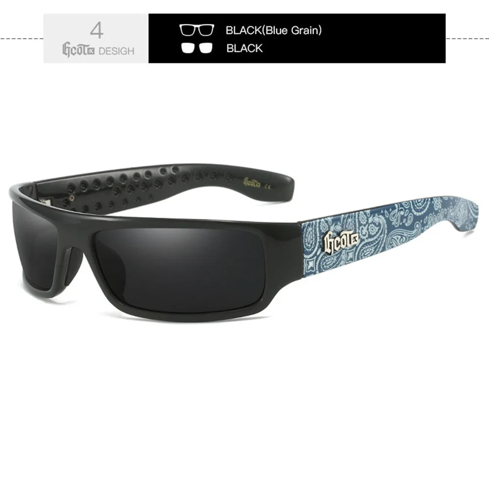 GCOTX Trendy Brand Luxury Polarized Sunglasses Chicano Motorcycle Gang Style Hip-hop Fashion West Coast Men's Sun Glasses G283