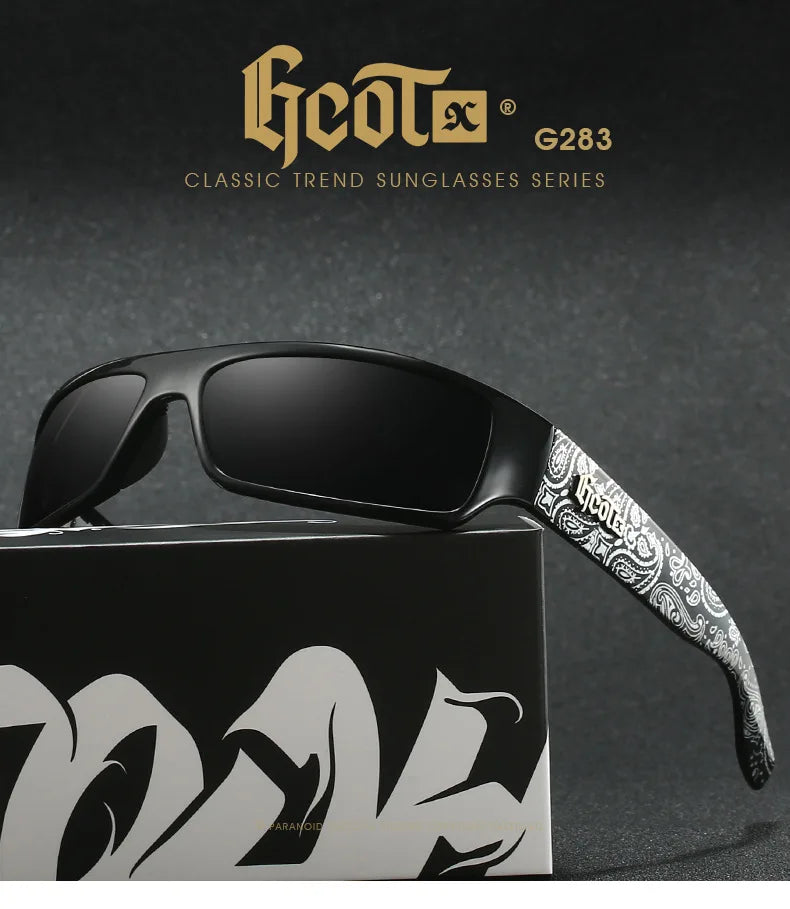 GCOTX Trendy Brand Luxury Polarized Sunglasses Chicano Motorcycle Gang Style Hip-hop Fashion West Coast Men's Sun Glasses G283